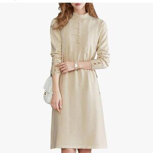 LAI MENG FIVE CATS Women's About this itemDeSweater Long Sleeve Button Down Knit